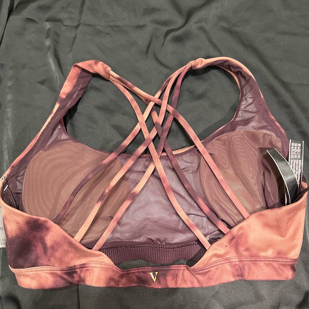 Victoria's Secret Tie-Dye Sports Bra - Brown and Black - Picture 2 of 3